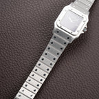 Cartier Santos Carrée Burgundy Red "Grenade" with Cartier Serviced 2026 Ref. 2960 from 1980s