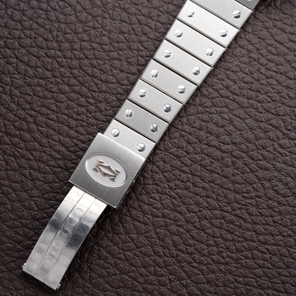 Cartier Santos Carrée Burgundy Red "Grenade" Full Set 1988 with Cartier Serviced 2026 Ref. 2960