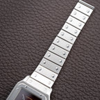 Cartier Santos Carrée Burgundy Red "Grenade" Full Set 1988 with Cartier Serviced 2026 Ref. 2960