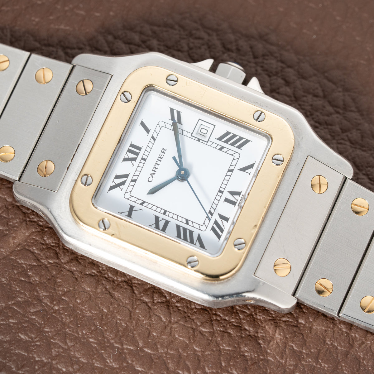 Cartier Santos Carrée Automatic Full Set from 1987 Ref. 2961