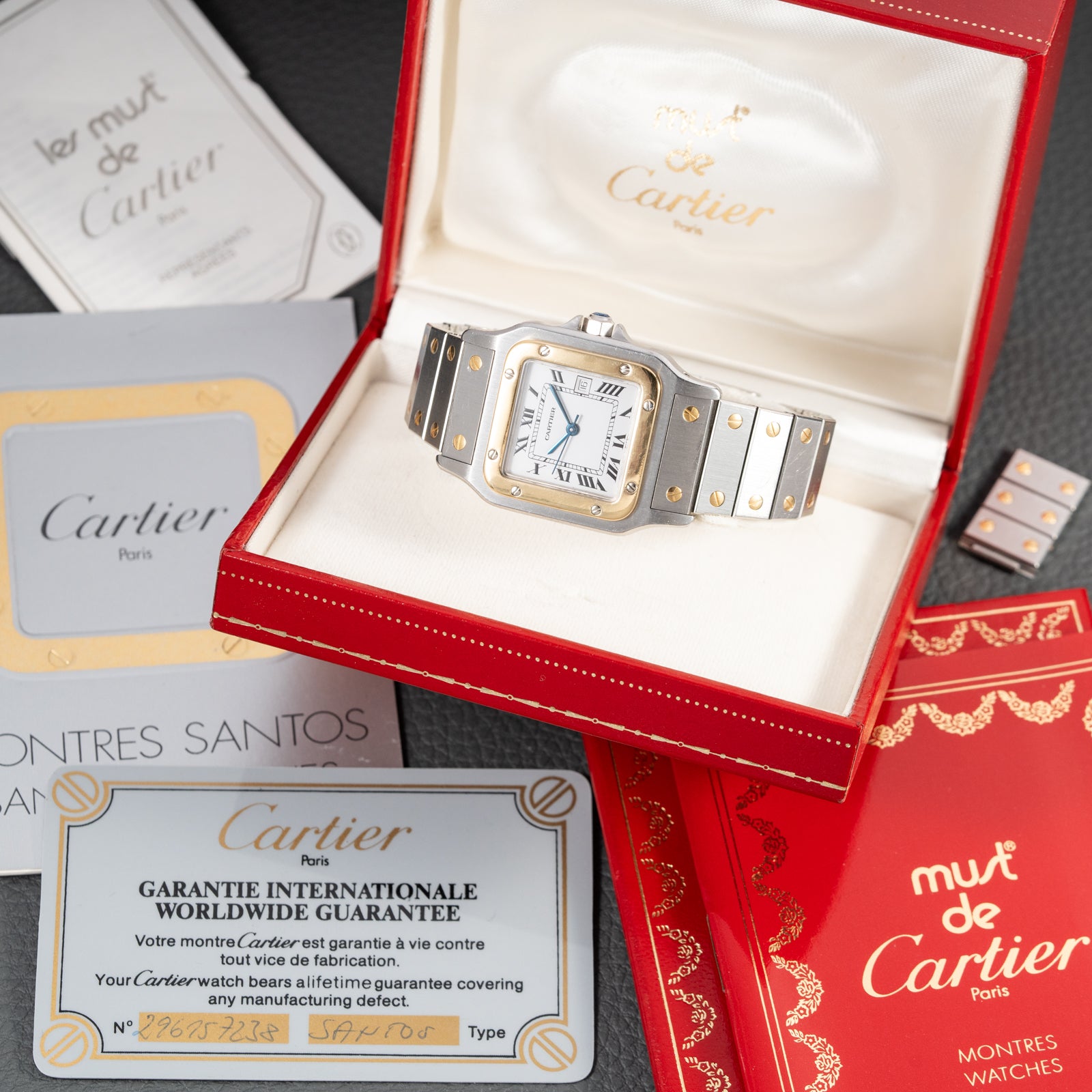 Cartier Santos Carrée Automatic Ref. 2961 – Full Set