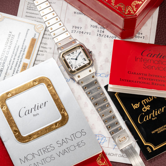 Cartier Santos Carrée Automatic Ref. 2961 Full Set from 1981