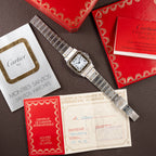 Cartier Santos Carrée GM Gold & Steel Ref. 2961 Full Set 1987