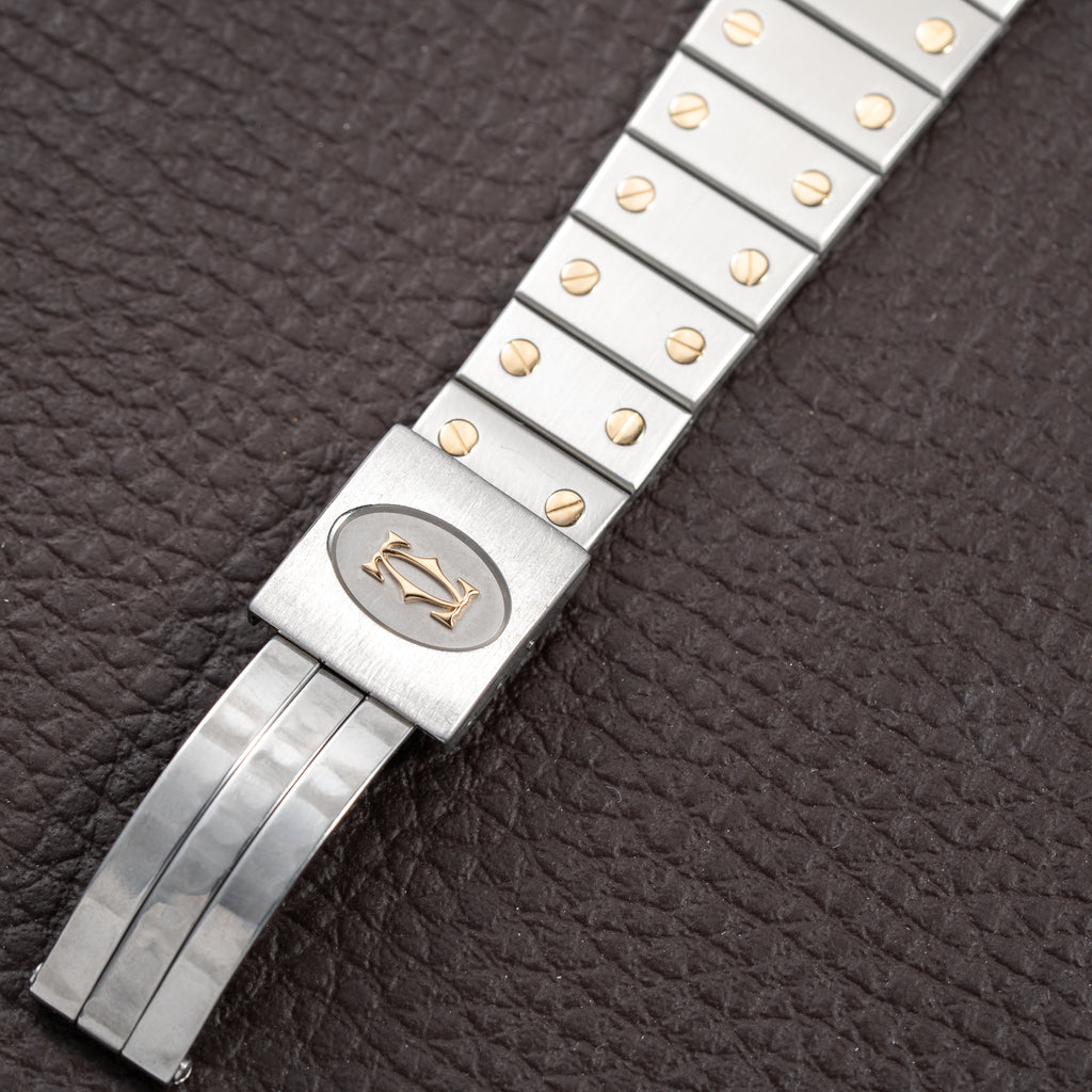 Cartier Santos Carrée GM Gold & Steel Ref. 2961 Full Set 1987