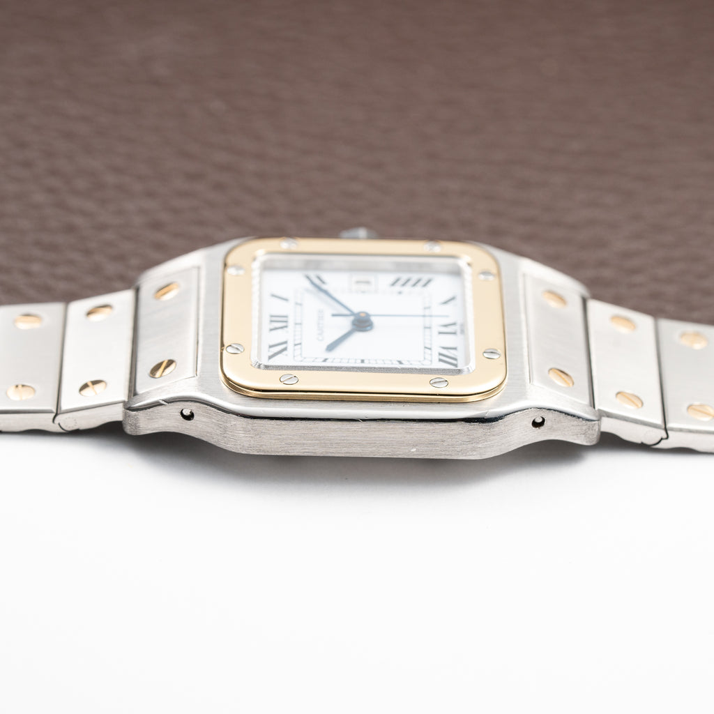 Cartier Santos Carrée GM Gold & Steel Ref. 2961 Full Set 1987