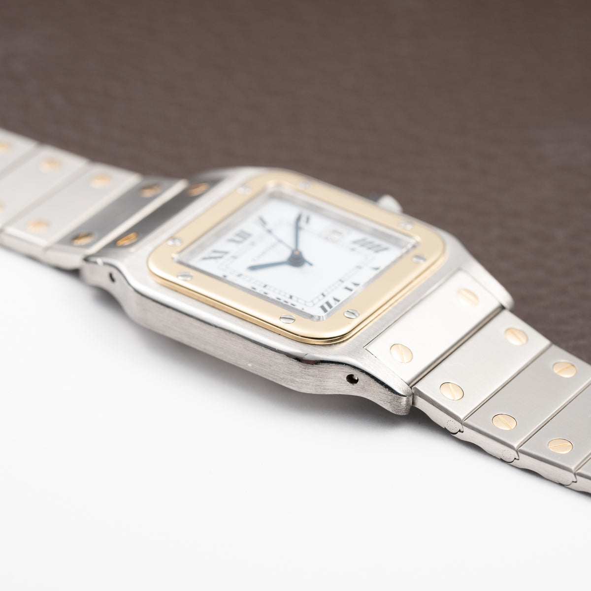 Cartier Santos Carrée GM Gold & Steel Ref. 2961 Full Set 1987