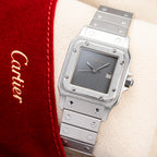 Cartier Santos Carrée Ghost 'Swiss' Only Grey Dial w/ Cartier Service 2026 Ref. 2960 from 1980s