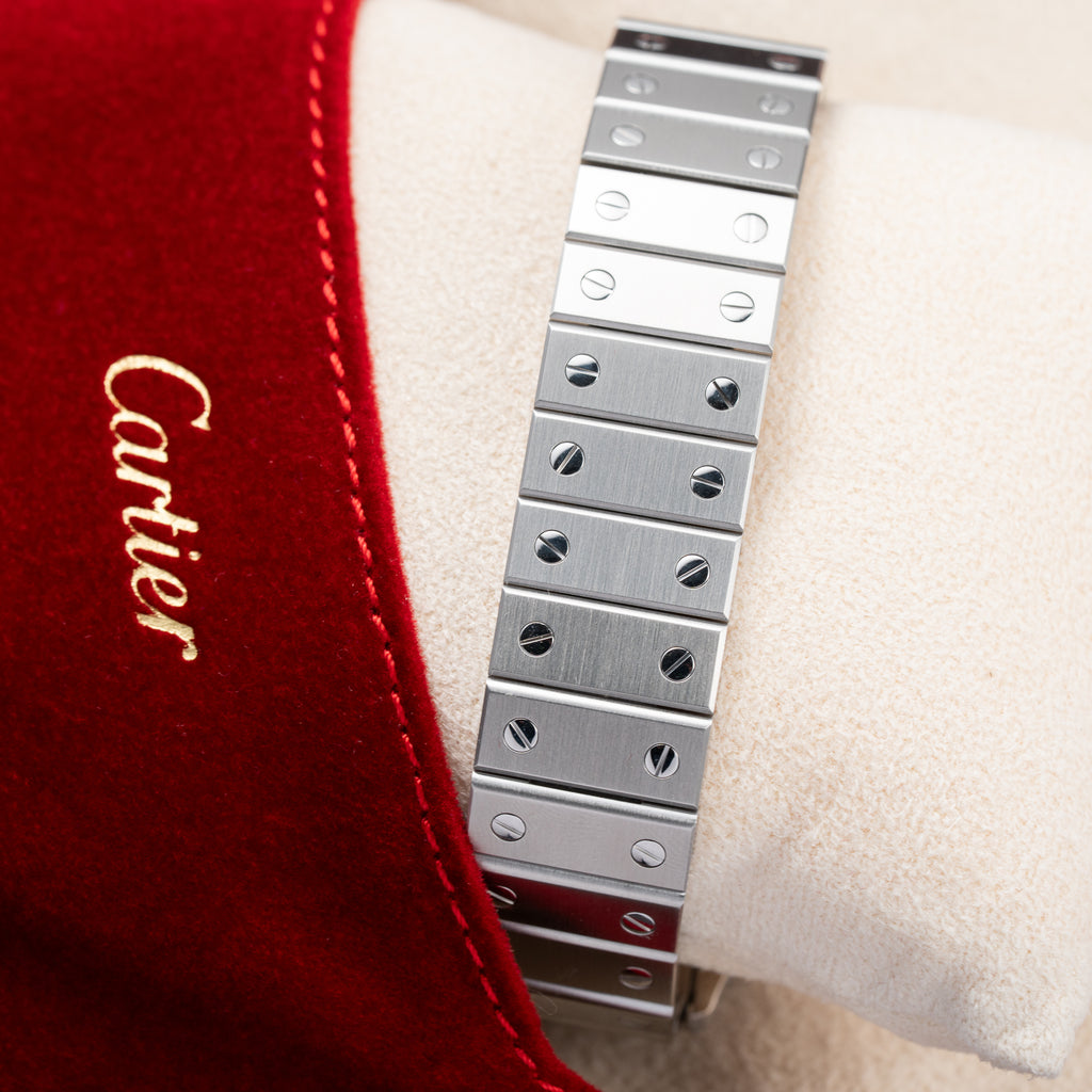 Cartier Santos Carrée Ghost 'Swiss' Only Grey Dial w/ Cartier Service 2026 Ref. 2960 from 1980s