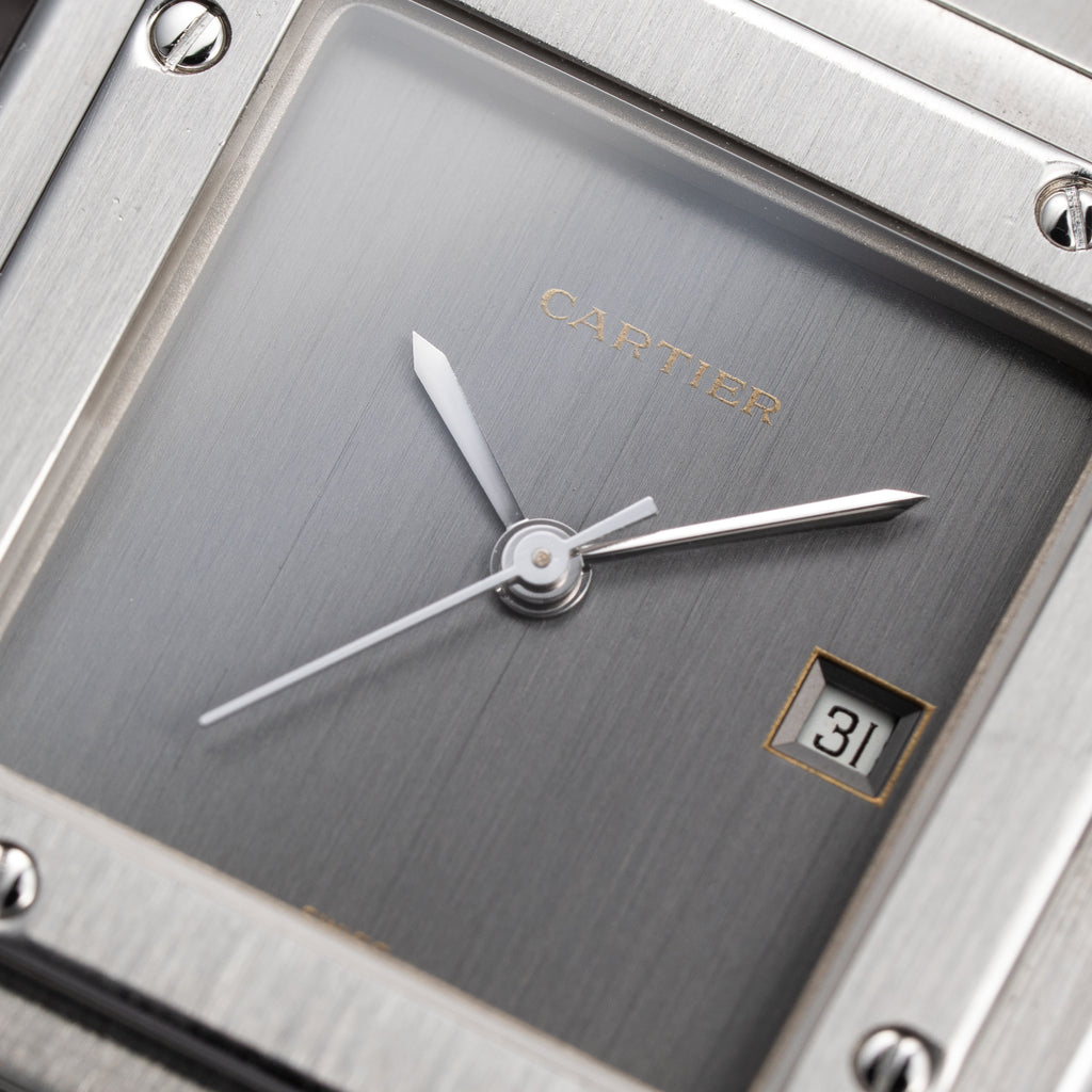 Cartier Santos Carrée Ghost 'Swiss' Only Grey Dial w/ Cartier Service 2026 Ref. 2960 from 1980s