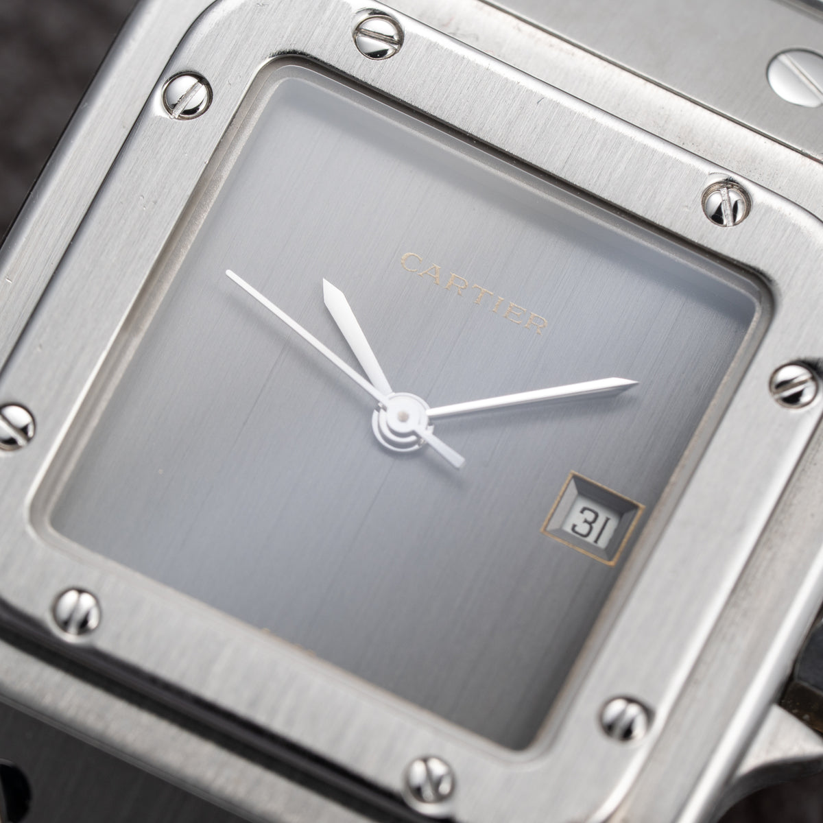 Cartier Santos Carrée Ghost 'Swiss' Only Grey Dial w/ Cartier Service 2026 Ref. 2960 from 1980s