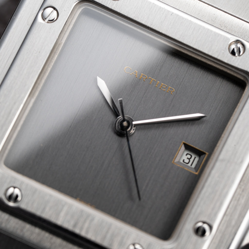 Cartier Santos Carrée Ghost 'Swiss' Only Grey Dial w/ Cartier Service 2026 Ref. 2960 from 1980s