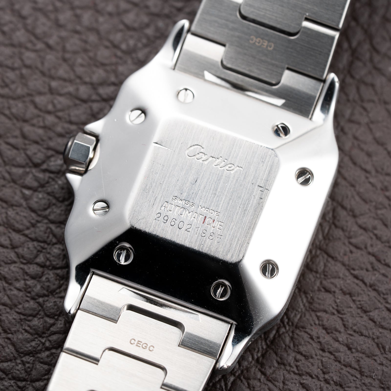 Cartier Santos Carrée Ghost 'Swiss' Only Grey Dial w/ Cartier Service 2026 Ref. 2960 from 1980s