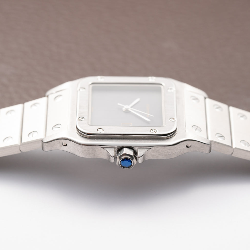 Cartier Santos Carrée Ghost 'Swiss' Only Grey Dial w/ Cartier Service 2026 Ref. 2960 from 1980s