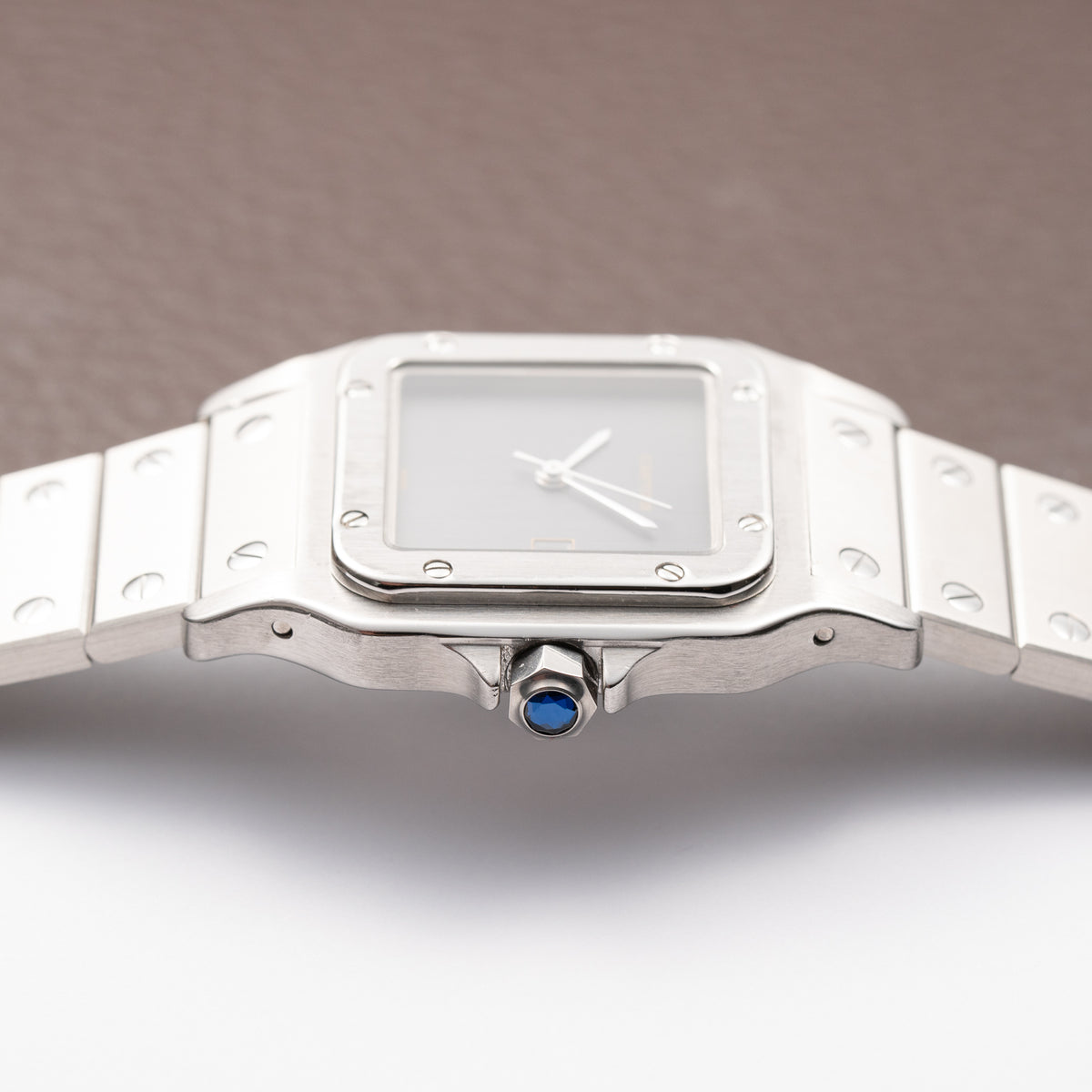 Cartier Santos Carrée Ghost 'Swiss' Only Grey Dial w/ Cartier Service 2026 Ref. 2960 from 1980s