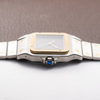 Cartier Santos Carrée Ghost 'Swiss' Grey Gold & Steel w/ Cartier Service 2026 Ref. 2961 From 1980s