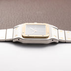 Cartier Santos Carrée Ghost 'Swiss' Grey Gold & Steel w/ Cartier Service 2026 Ref. 2961 From 1980s
