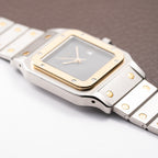 Cartier Santos Carrée Ghost 'Swiss' Grey Gold & Steel w/ Cartier Service 2026 Ref. 2961 From 1980s