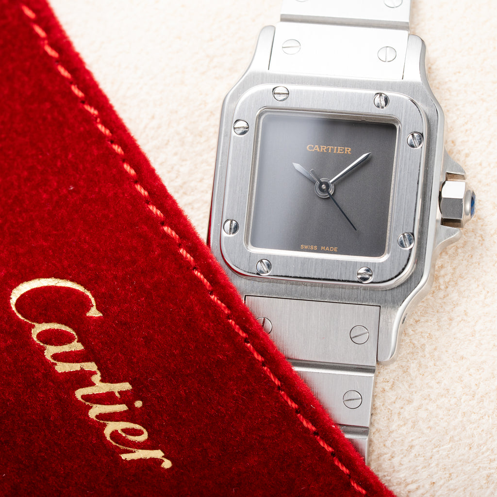 Cartier Santos Carrée “Ghost” PM Grey Dial Automatic Cartier Service 2026 Ref. 0901
