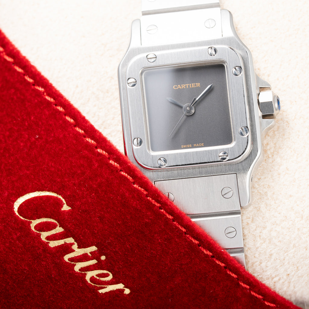 Cartier Santos Carrée “Ghost” PM Grey Dial Automatic Cartier Service 2026 Ref. 0901