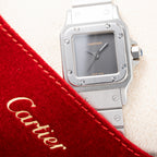 Cartier Santos Carrée “Ghost” PM Grey Dial Automatic Cartier Service 2026 Ref. 0901