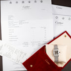 Cartier Santos Carrée “Ghost” PM Grey Dial Automatic Cartier Service 2026 Ref. 0901