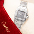 Cartier Santos Carrée "Ghost Dial" Lady Automatic Cartier Serviced Ref 0901