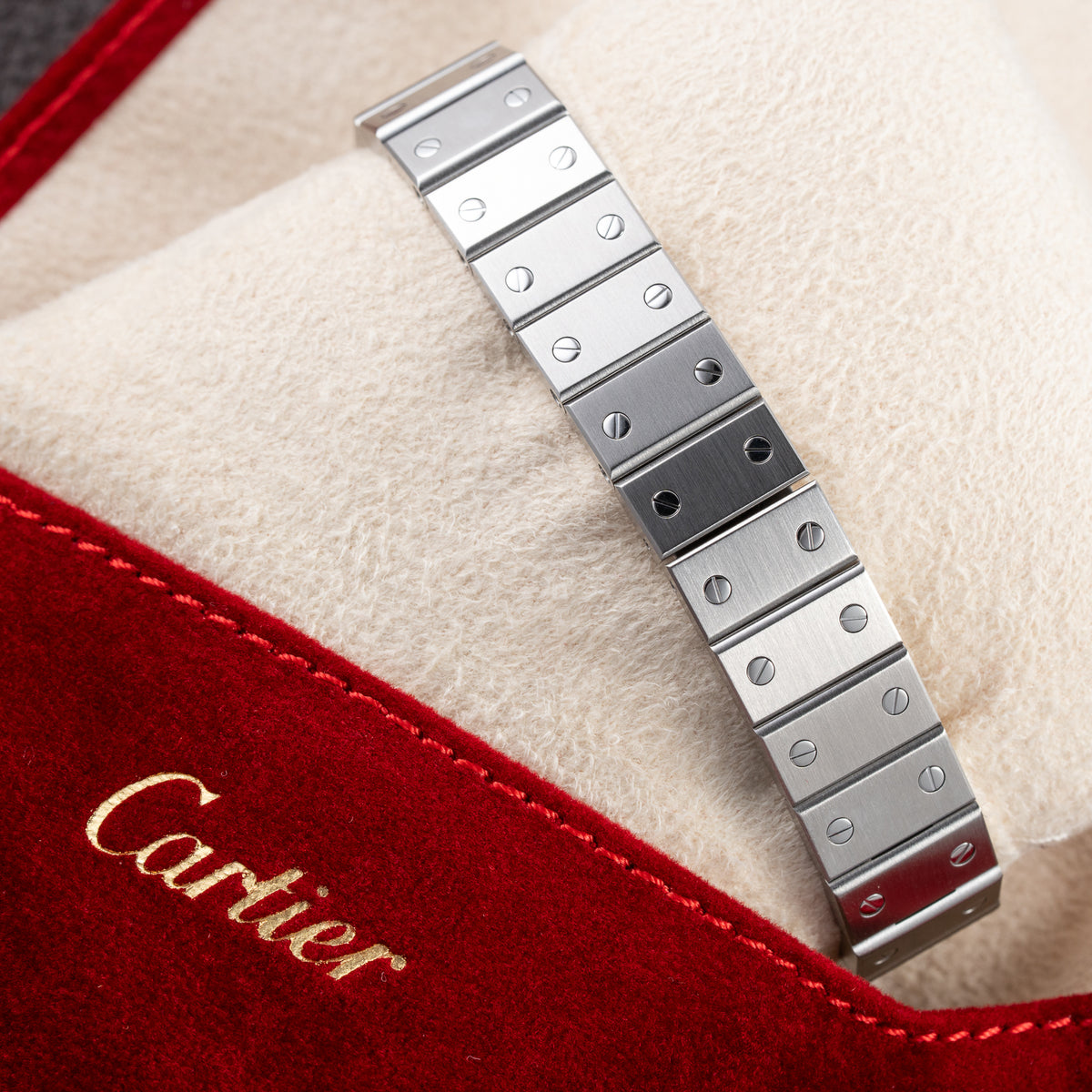 Cartier Santos Carrée "Ghost Dial" Lady Automatic Cartier Serviced Ref 0901