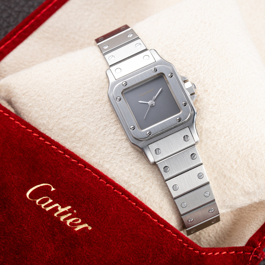 Cartier Santos Carrée "Ghost Dial" Lady Automatic Cartier Serviced Ref 0901