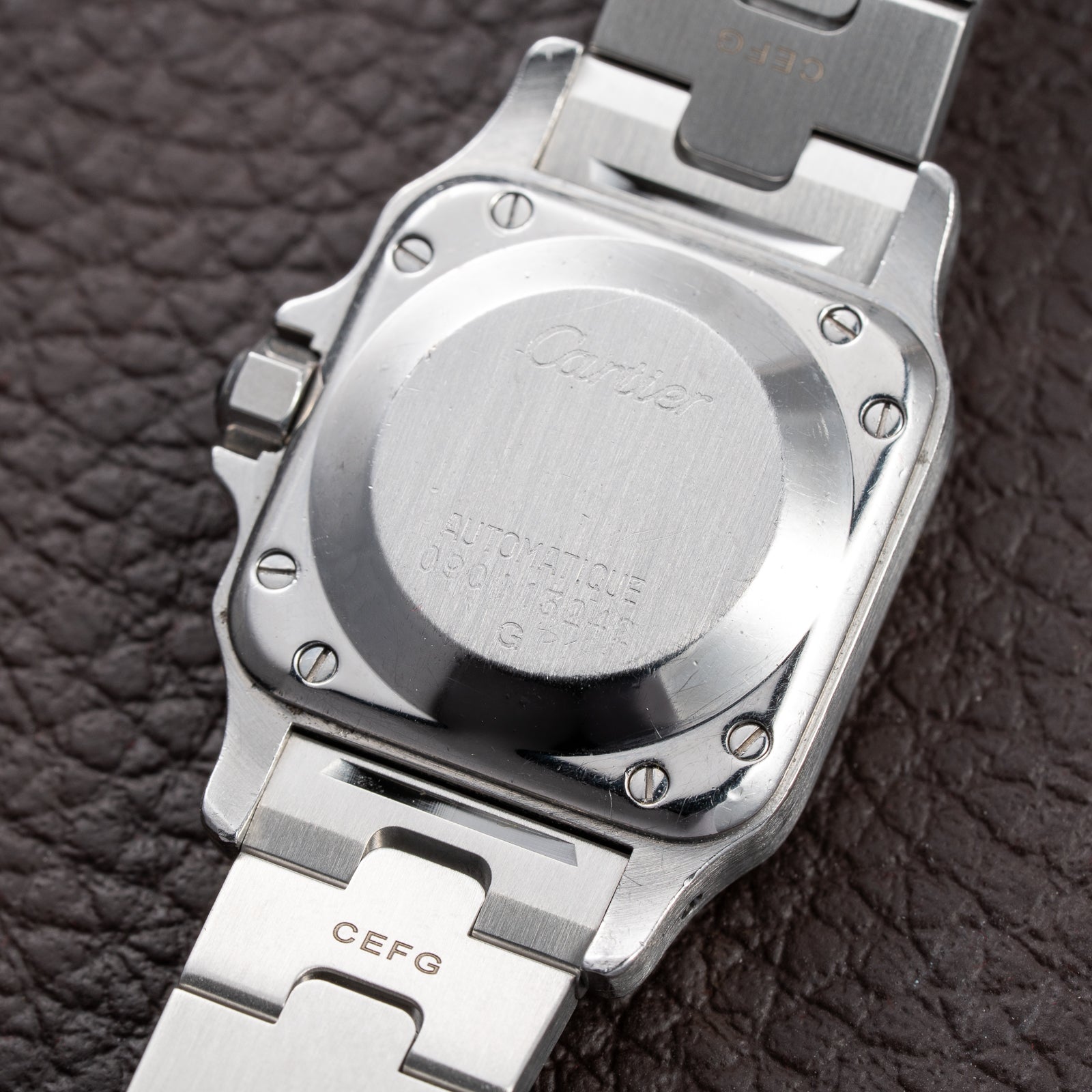 Cartier Santos Carrée "Ghost Dial" Lady Automatic Cartier Serviced Ref 0901