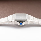 Cartier Santos Carrée "Ghost Dial" Lady Automatic Cartier Serviced Ref 0901