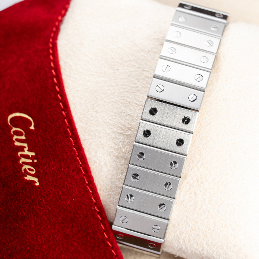 Cartier Santos Carrée 'Ghost' Grey Dial Cartier Service 2026 w/ 2-Year International Warranty Ref. 2960