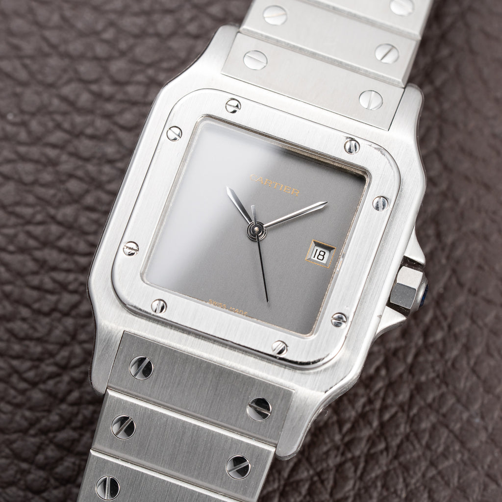 Cartier Santos Carrée 'Ghost' Grey Dial Cartier Service 2026 w/ 2-Year International Warranty Ref. 2960
