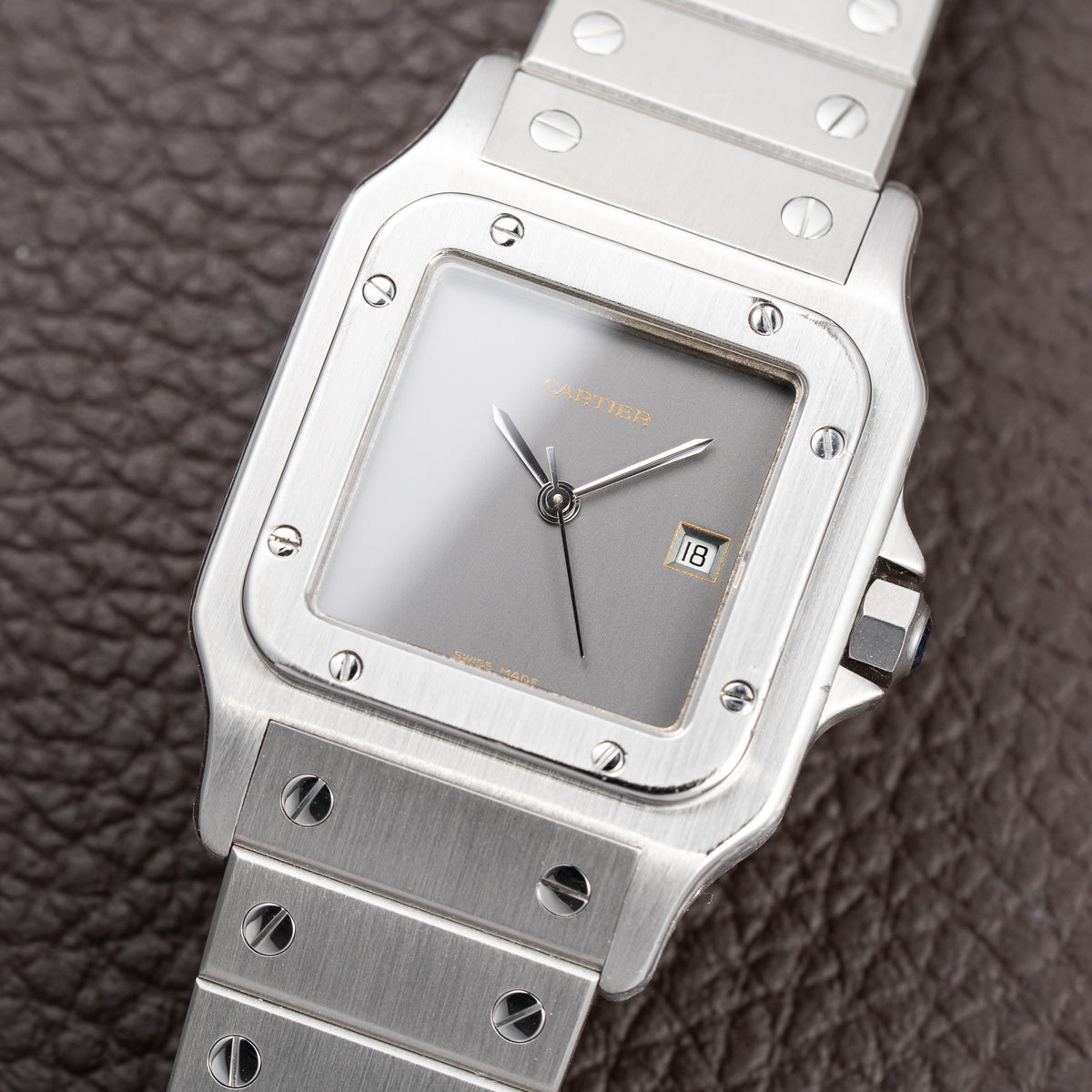 Cartier Santos Carrée 'Ghost' Grey Dial Cartier Service 2026 w/ 2-Year International Warranty Ref. 2960