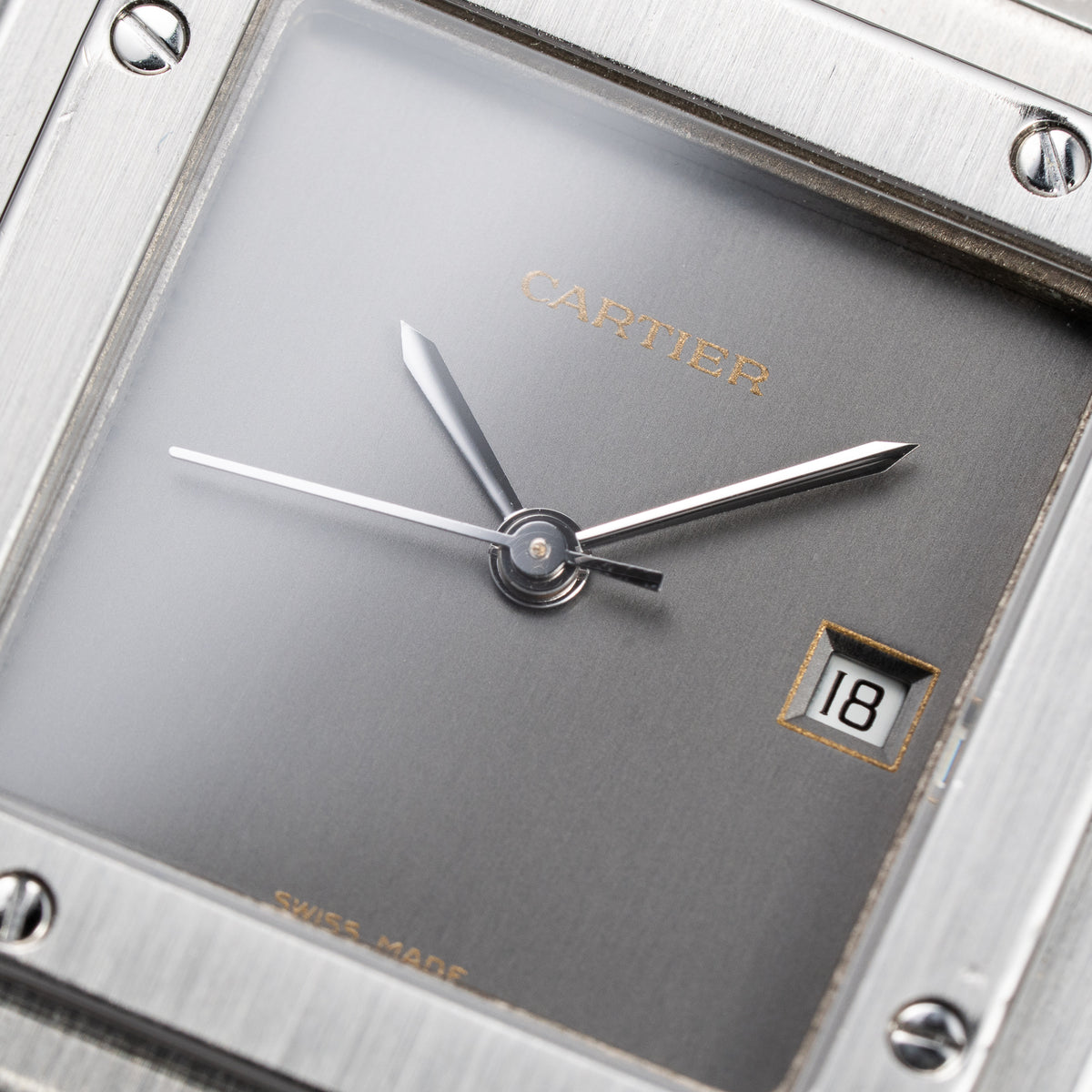 Cartier Santos Carrée 'Ghost' Grey Dial Cartier Service 2026 w/ 2-Year International Warranty Ref. 2960