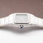 Cartier Santos Carrée 'Ghost' Grey Dial Cartier Service 2026 w/ 2-Year International Warranty Ref. 2960