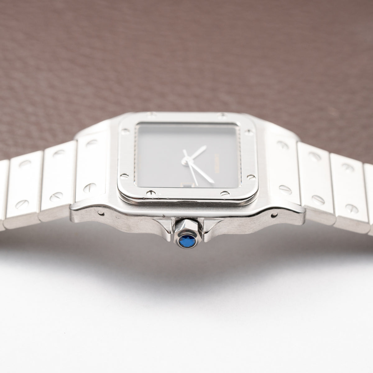 Cartier Santos Carrée 'Ghost' Grey Dial Cartier Service 2026 w/ 2-Year International Warranty Ref. 2960