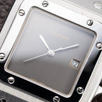 Cartier Santos Carrée “Ghost” Grey Stainless Steel Automatic Ref. 2960 from 1980s