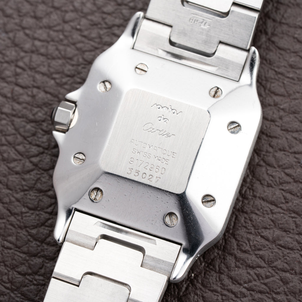 Cartier Santos Carrée “Ghost” Grey Stainless Steel Automatic Ref. 2960 from 1980s