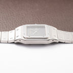 Cartier Santos Carrée “Ghost” Grey Stainless Steel Automatic Ref. 2960 from 1980s