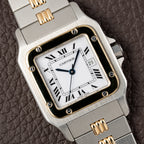 Cartier Santos Carrée Automatic Ref. 2961 on Godron Bracelet Serviced by Cartier in 2025
