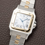 Cartier Santos Carrée Automatic Ref. 2961 on Godron Bracelet Serviced by Cartier in 2025