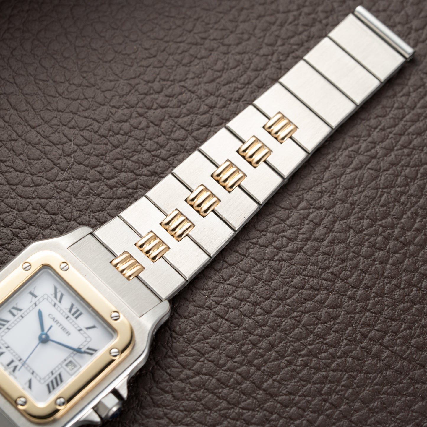 Cartier Santos Carrée Automatic Ref. 2961 on Godron Bracelet Serviced by Cartier in 2025