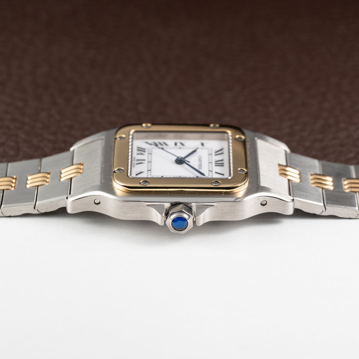 Cartier Santos Carrée Automatic Ref. 2961 on Godron Bracelet Serviced by Cartier in 2025