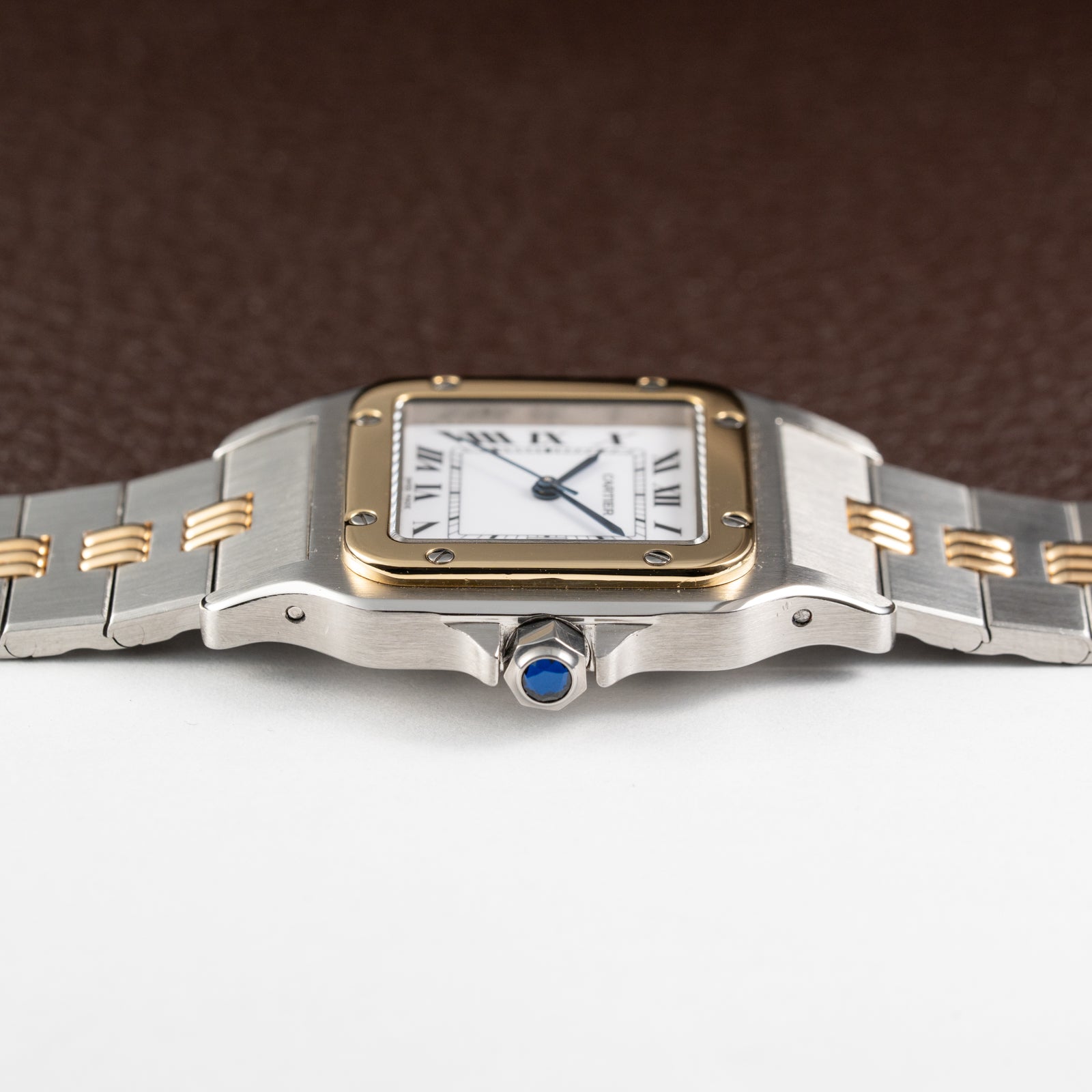 Cartier Santos Carrée Automatic Ref. 2961 on Godron Bracelet Serviced by Cartier in 2025