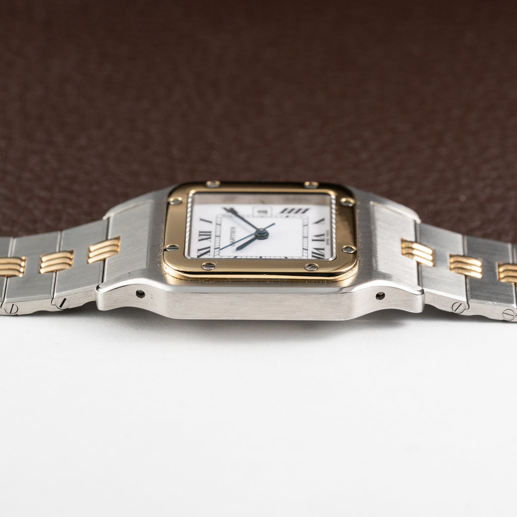 Cartier Santos Carrée Automatic Ref. 2961 on Godron Bracelet Serviced by Cartier in 2025