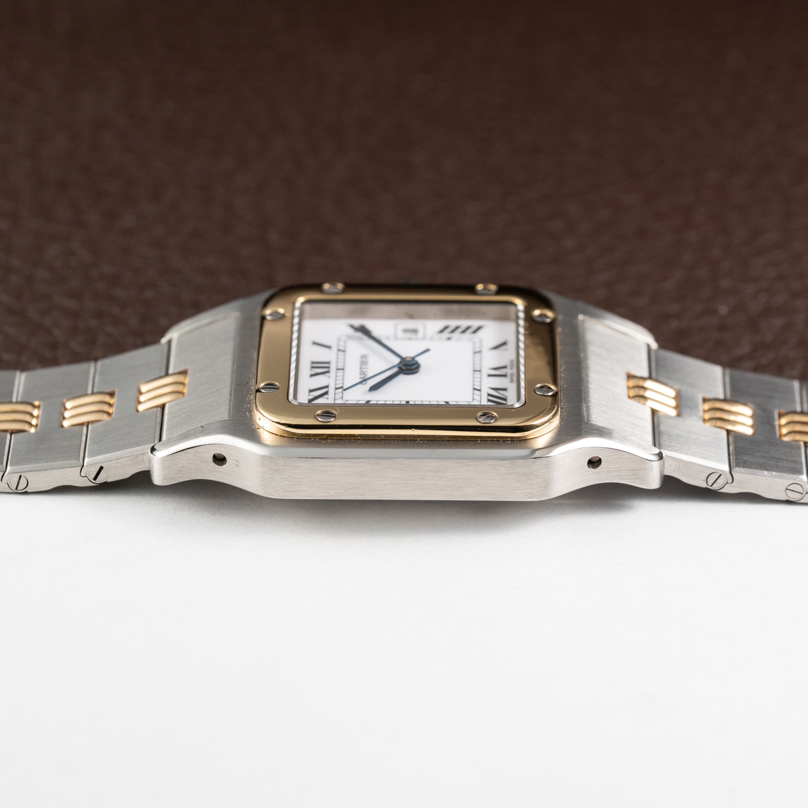 Cartier Santos Carrée Automatic Ref. 2961 on Godron Bracelet Serviced by Cartier in 2025