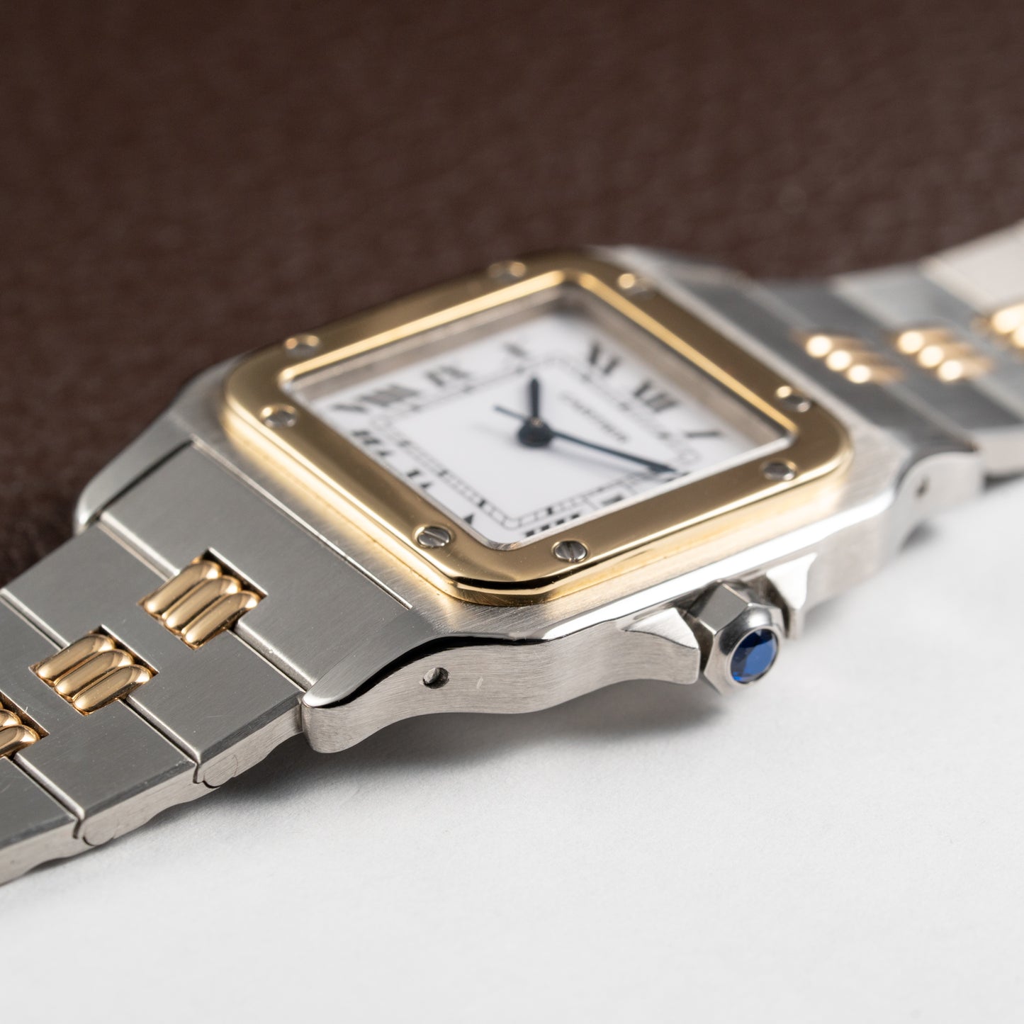 Cartier Santos Carrée Automatic Ref. 2961 on Godron Bracelet Serviced by Cartier in 2025