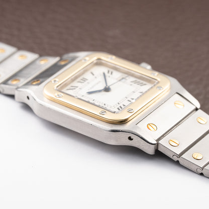 Cartier Santos Carrée Automatic GM Gold & Steel Ref 2961 from 1980s