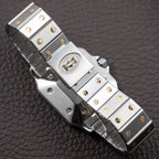 Cartier Santos Carrée Gold & Steel Automatic GM Ref. 2961 From 1980s