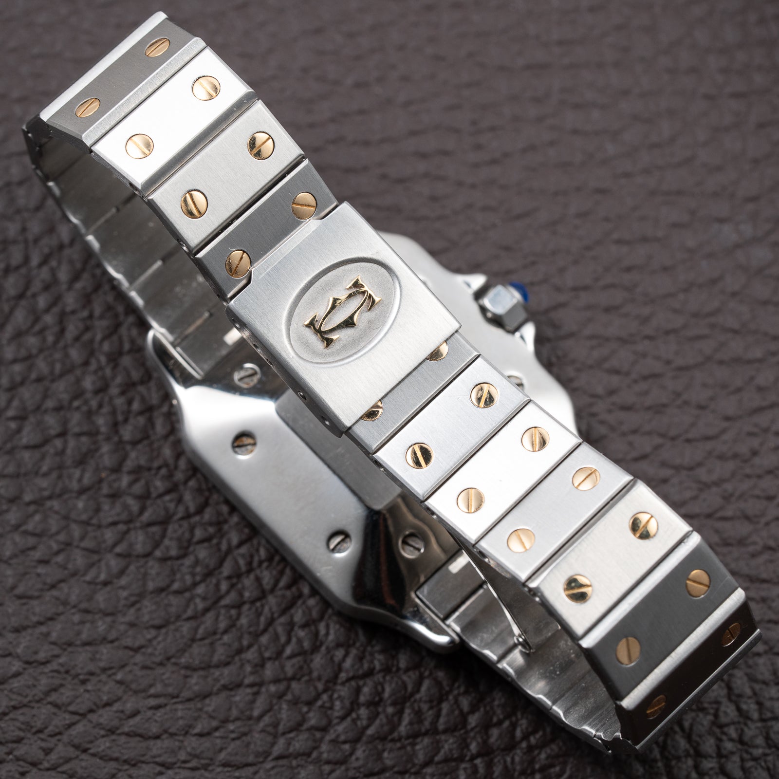 Cartier Santos Carrée Gold & Steel Automatic GM Ref. 2961 From 1980s